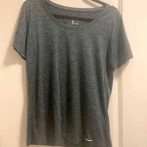 Nike dri-fit tee. Color - charcoal. Size - Large.